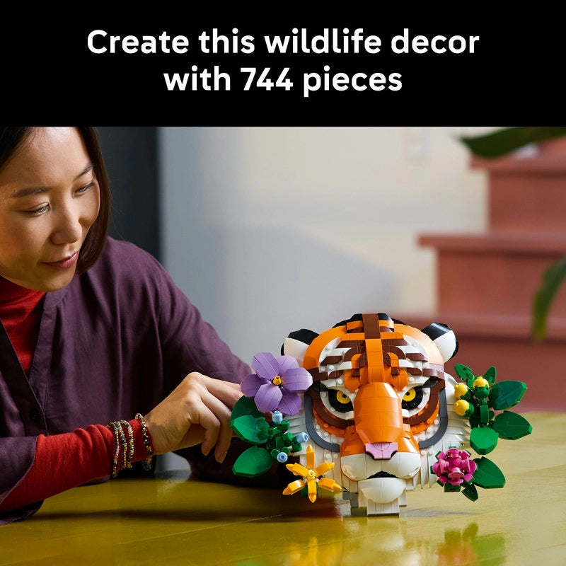 LEGO Art The Fauna Collection – Tiger | 744 Pieces | Set 31217