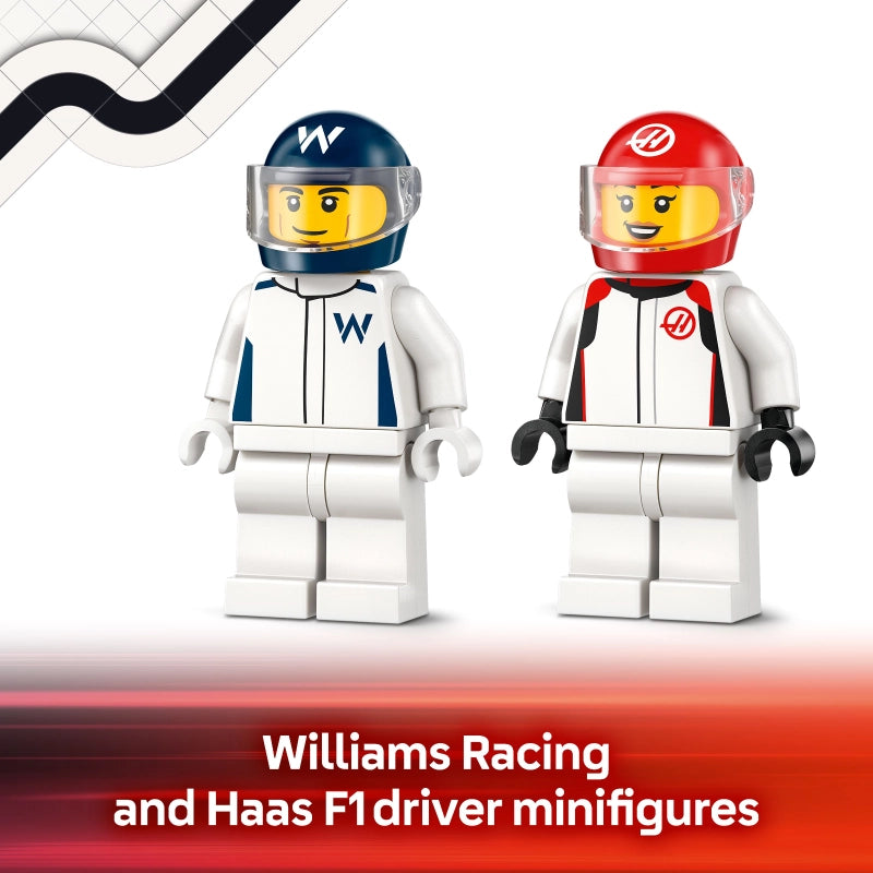 LEGO City سيارات F1 ويليامز وهاس 60464 – 92 قطعة
