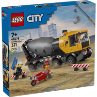 LEGO City Cement Mixer Truck – 371 Pieces | Set 60478