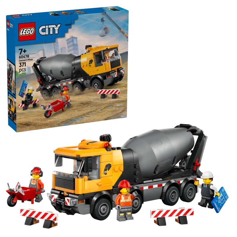 LEGO City خلاطة إسمنت 60478 – 371 قطعة