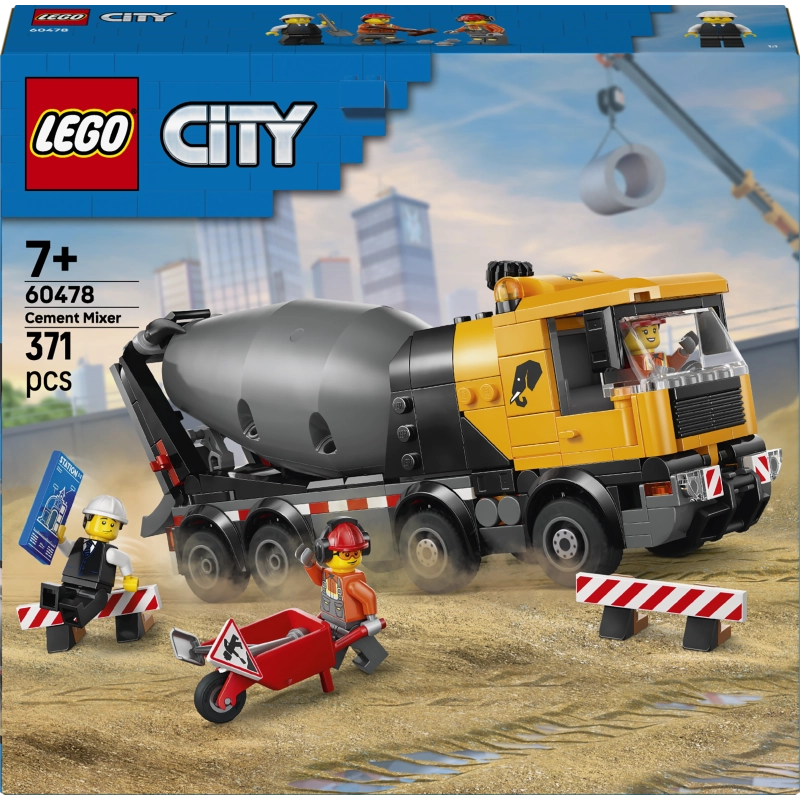 LEGO City خلاطة إسمنت 60478 – 371 قطعة