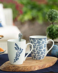 Madame Coco Maena Rotin 2-Piece Mug Set