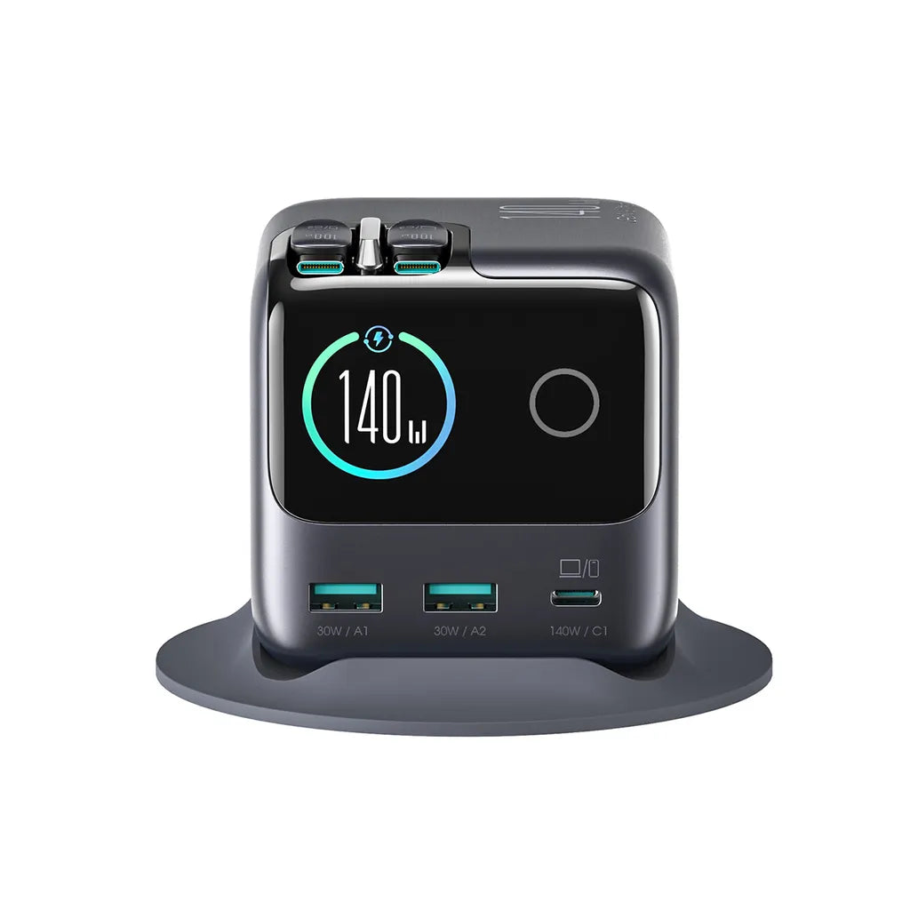 JOYROOM PODIX JR-TRD01 140W 5-in-1 GaN Charging Station - Grey