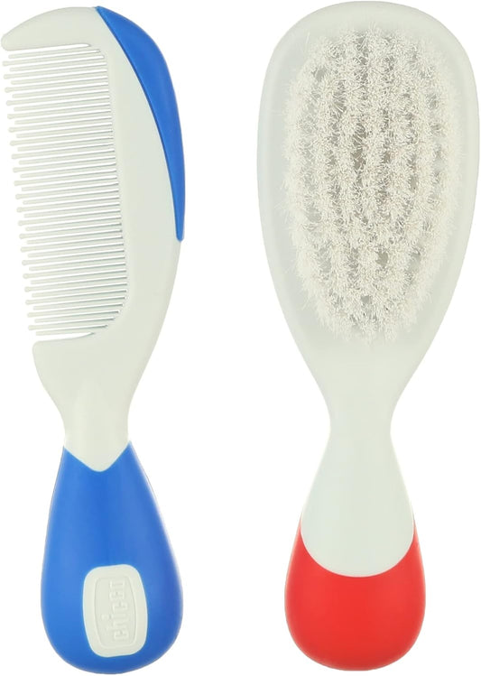 Chicco Baby Brush & Comb Set Soft & Safe for Delicate Scalp