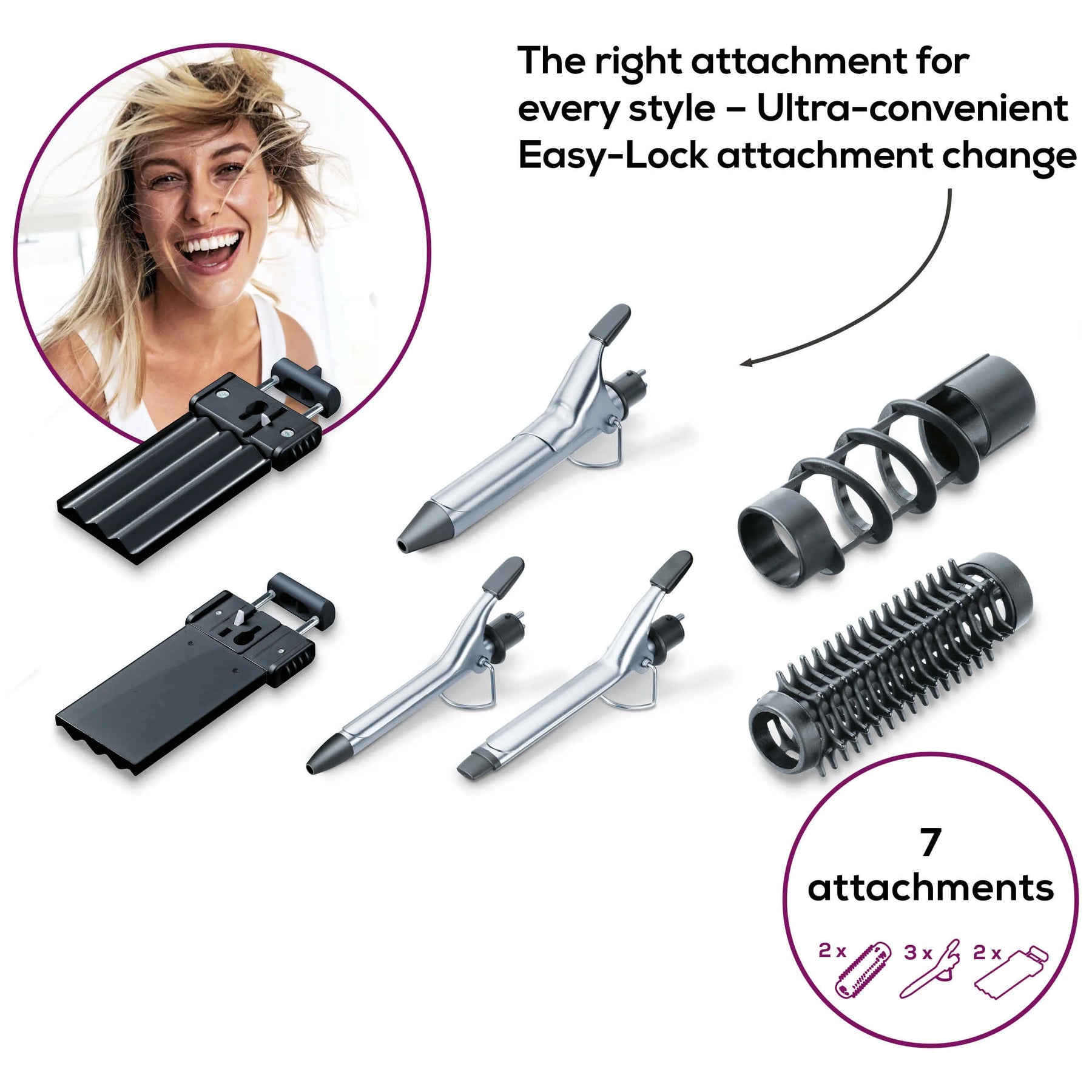 Beurer HT 60 Multi-Styler with 7 Interchangeable Attachments Beurer HT 60 Multi-Styler with 7 Interchangeable Attachments