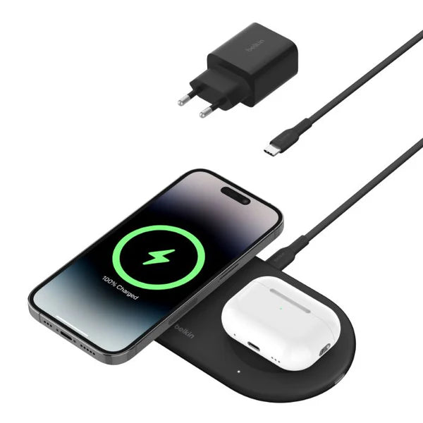 Belkin BoostCharge Pro 2-in-1 Wireless Charger - Black Belkin BoostCharge Pro 2-in-1 Wireless Charger - Black