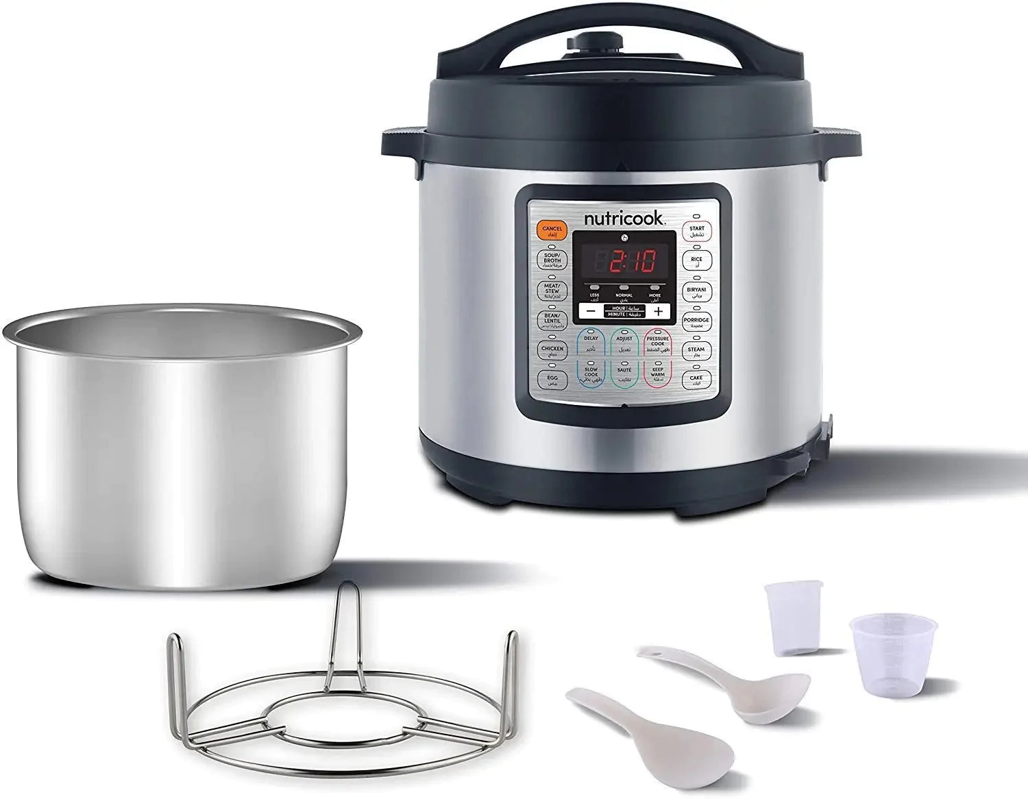 Nutricook Smart Pot Eko 6L Electric Pressure Cooker Silver