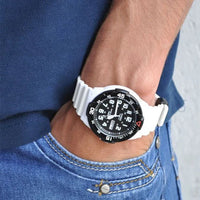 Casio MRW-200HC-7B White Resin Strap Watch For Men