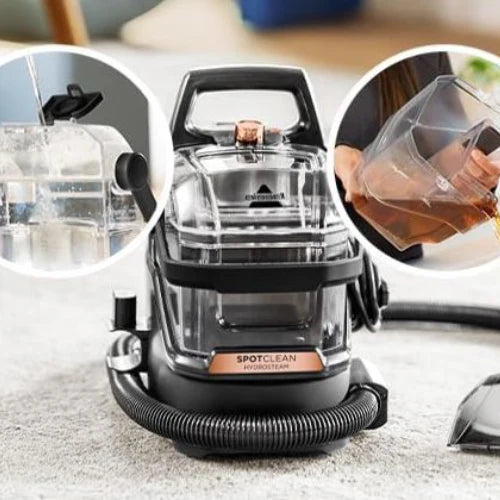 مكنسة بيسيل سبوت كلين هيدرو ستيم باللون الأسود/الذهبي 3700E