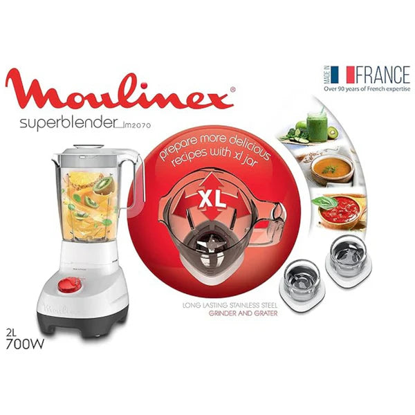 Moulinex Super Blender with Grinder & Grater LM207125, 2L, 700W Moulinex Super Blender with Grinder & Grater LM207125, 2L, 700W