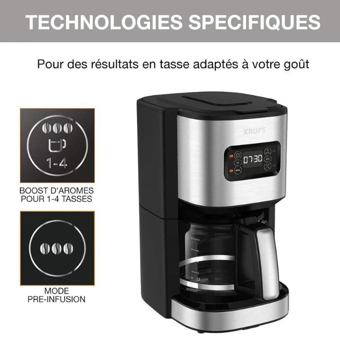 Krups Excellence KM480D10 Stainless Steel Coffee Maker 1.25 Litres Krups Excellence KM480D10 Stainless Steel Coffee Maker 1.25 Litres