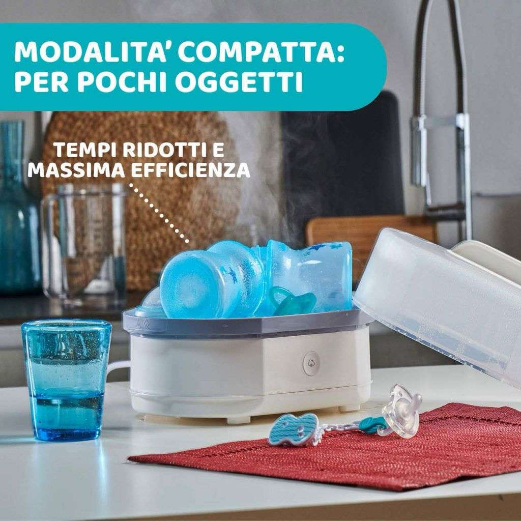 Chicco 3-in-1 Steam Sterilizer Fast & Chemical-Free Sanitization Chicco 3-in-1 Steam Sterilizer Fast & Chemical-Free Sanitization