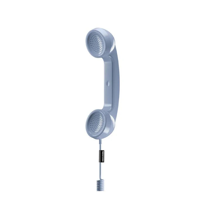 Native Union Pop Phone Alarm Retro Handset USB-C – NU-POP-P-AZR | Plug & Talk for Smartphones, Laptops & Tablets