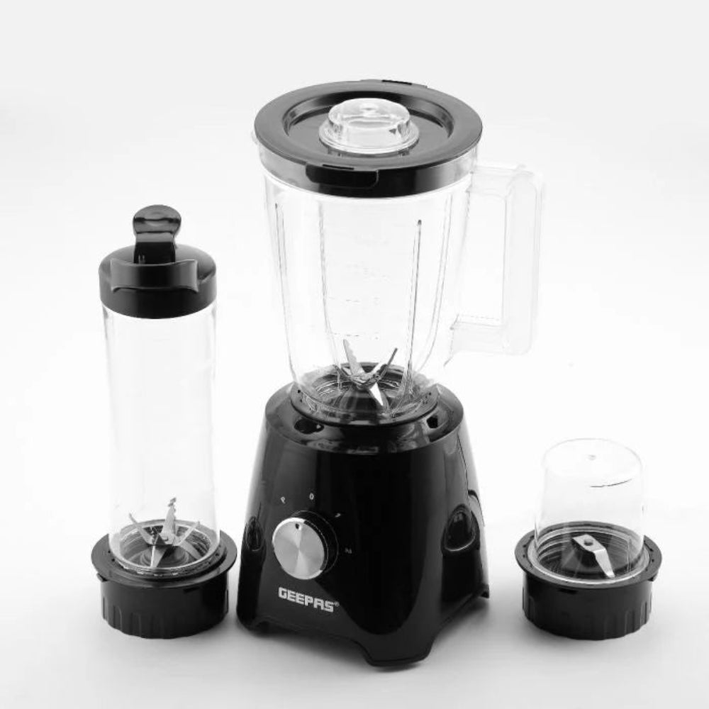 Geepas 3-In-1 Super Blender 1.5L & 500ml BPA Jar Geepas 3-In-1 Super Blender 1.5L & 500ml BPA Jar