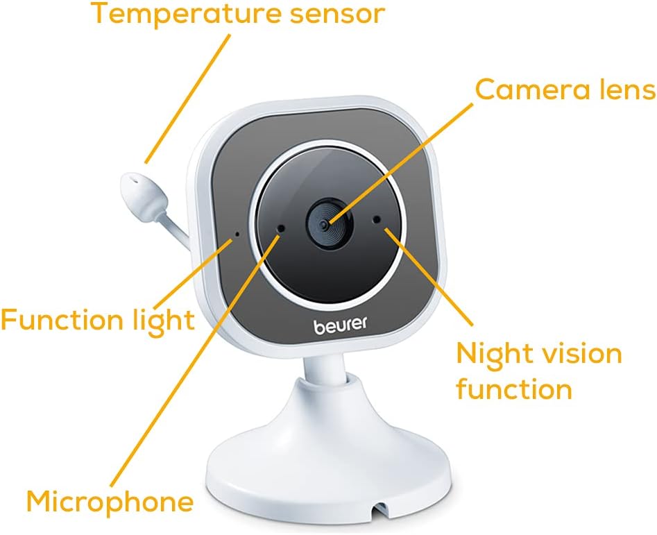 Beurer BY 110 Baby Monitor Wireless Baby Monitor with Night Vision