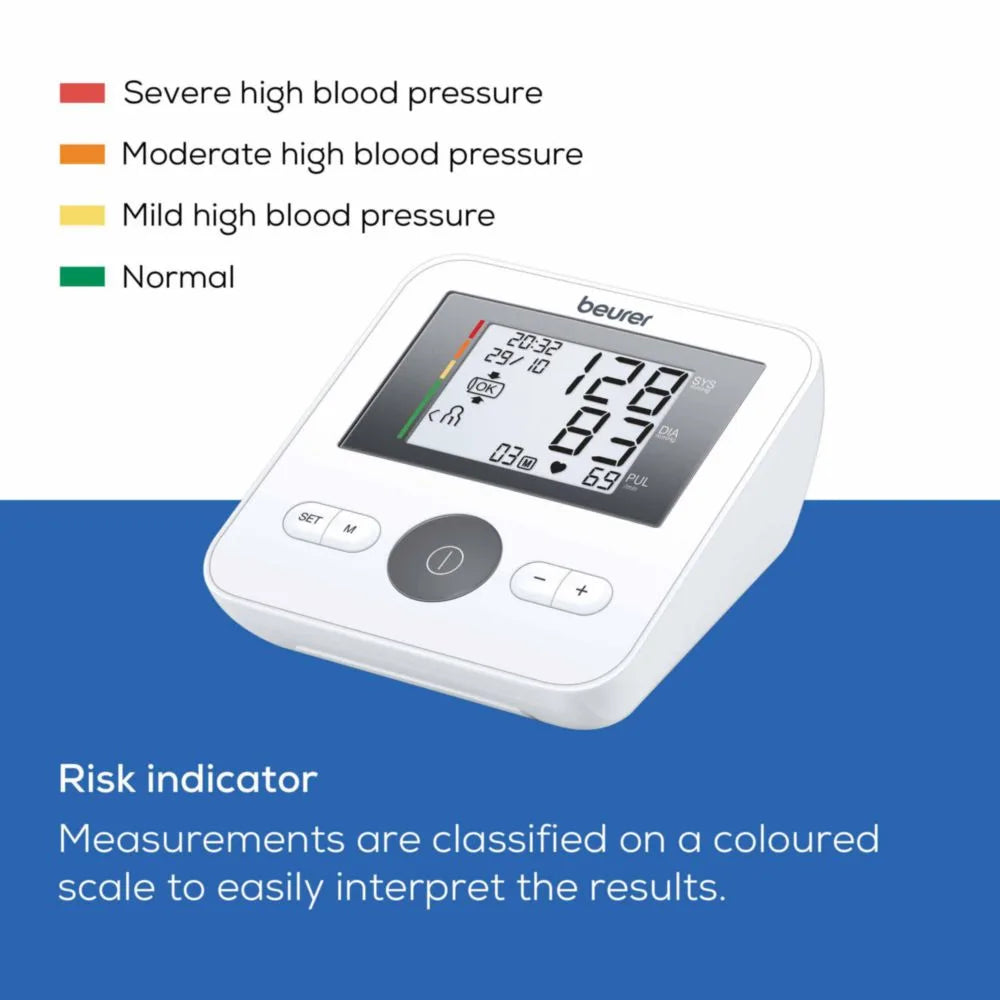 Beurer BM 27 Upper Arm Blood Pressure Monitor with Large Display