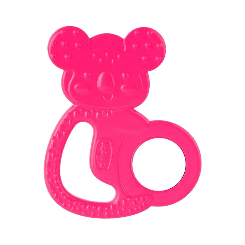 Chicco Stainless Steel Teether 4M+ Cooling Relief for Girl- Pink Chicco Stainless Steel Teether 4M+ Cooling Relief for Girl- Pink