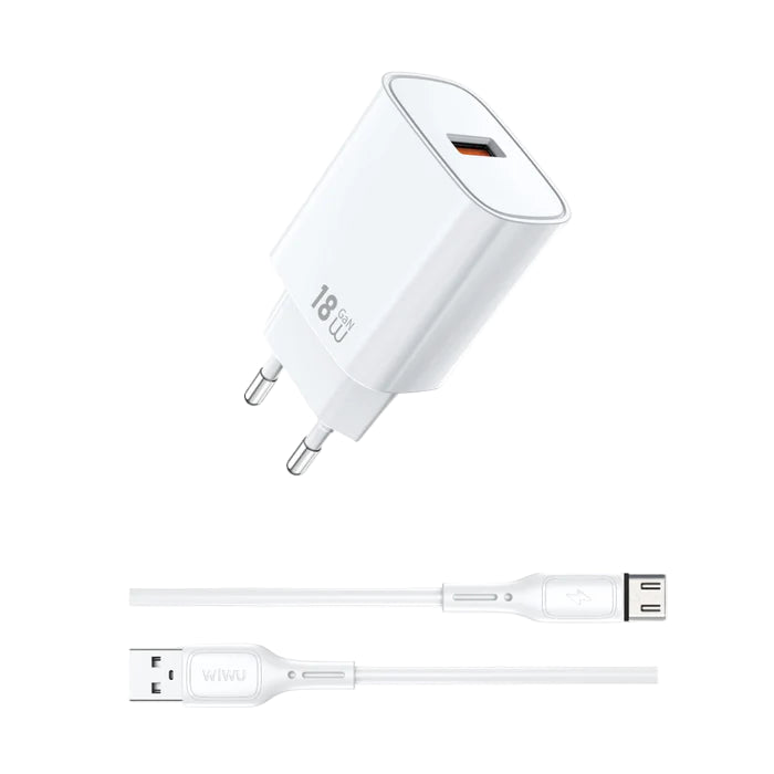 WiWU Wi-G006 Essen GaN Fast Charger+Cable Combo (EU)