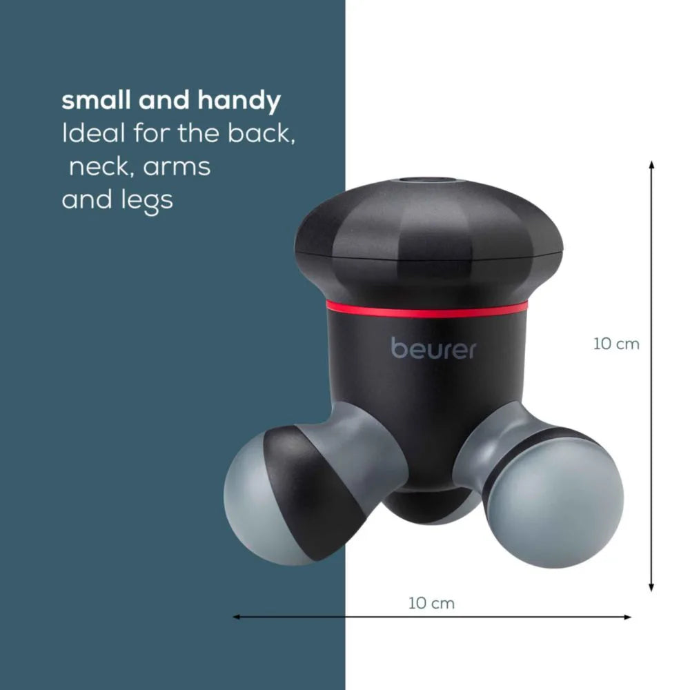 Beurer MG 18 Portable Mini Massager for Relaxation & Pain Relief - Black