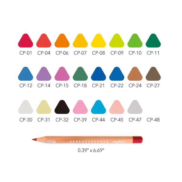 Mideer Vibrant Colored Pencils 24 Colors – Safe for Kids