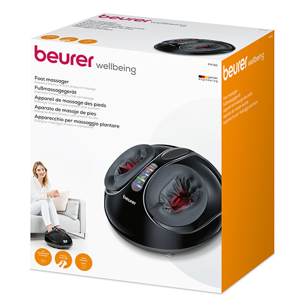 Beurer FM 90 Foot Massager with Shiatsu and Air Pressure - Black