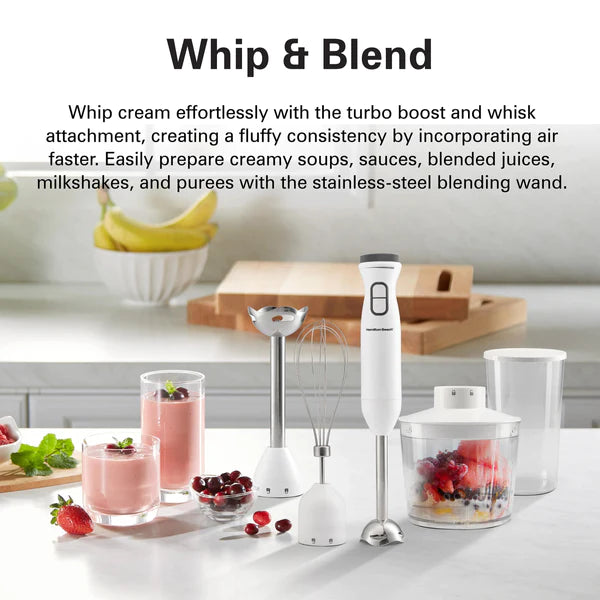 Hamilton Beach Turbo Boost Hand Blender 600W - White