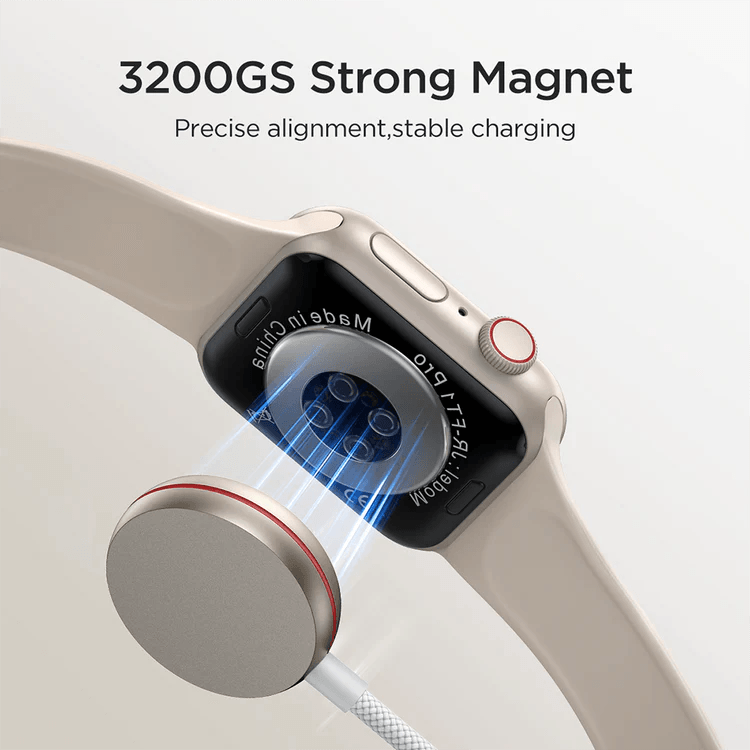 Joyroom iP Watch Magnetic Charging Cable (USB-C) 1.2m-White Joyroom iP Watch Magnetic Charging Cable (USB-C) 1.2m-White