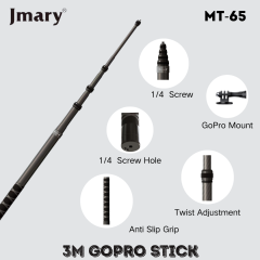 Jmary MT-65 3M Carbon Fiber Stick for Action Cameras