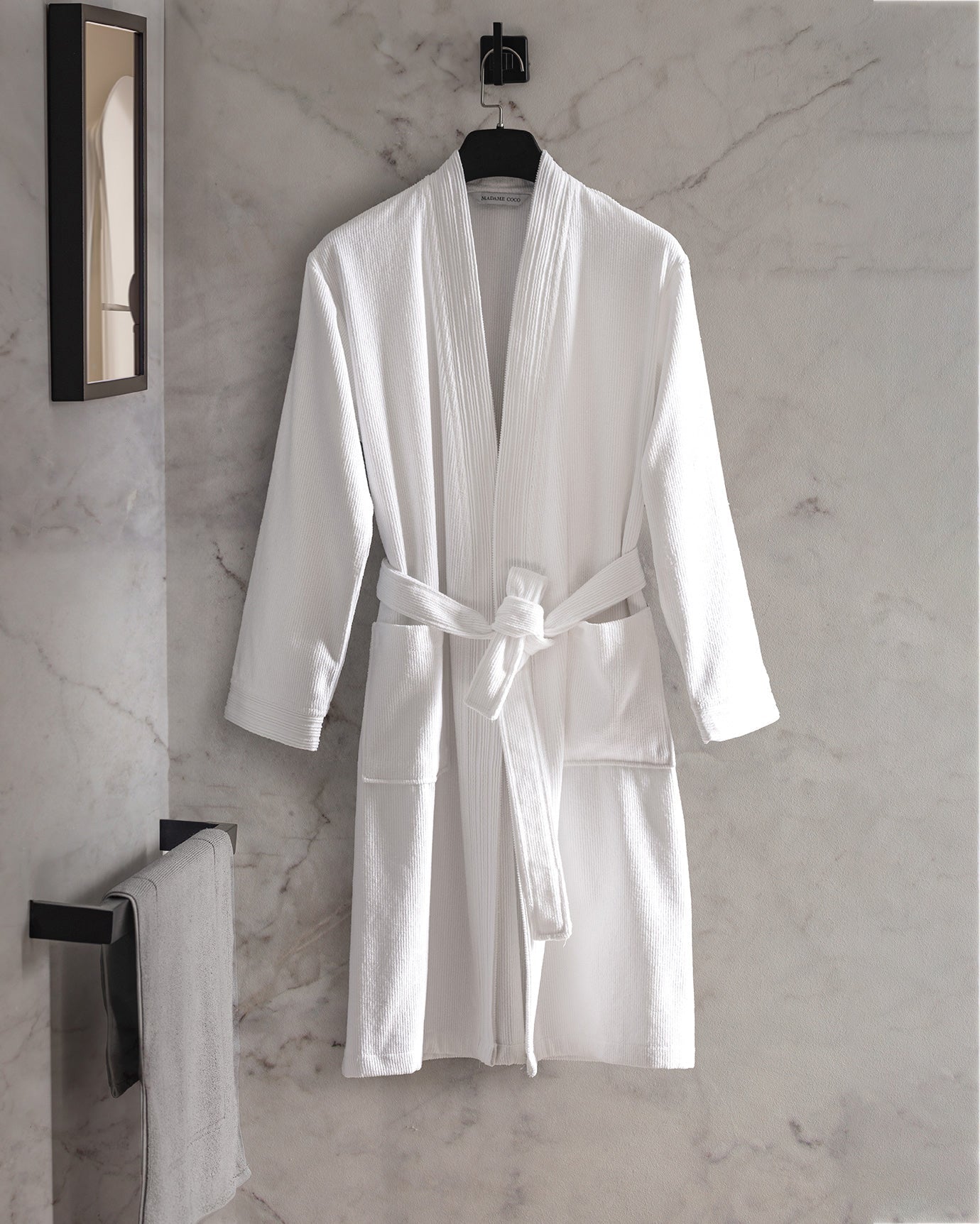Stripe Kimono Unisex Bornoz - Madame Coco JO