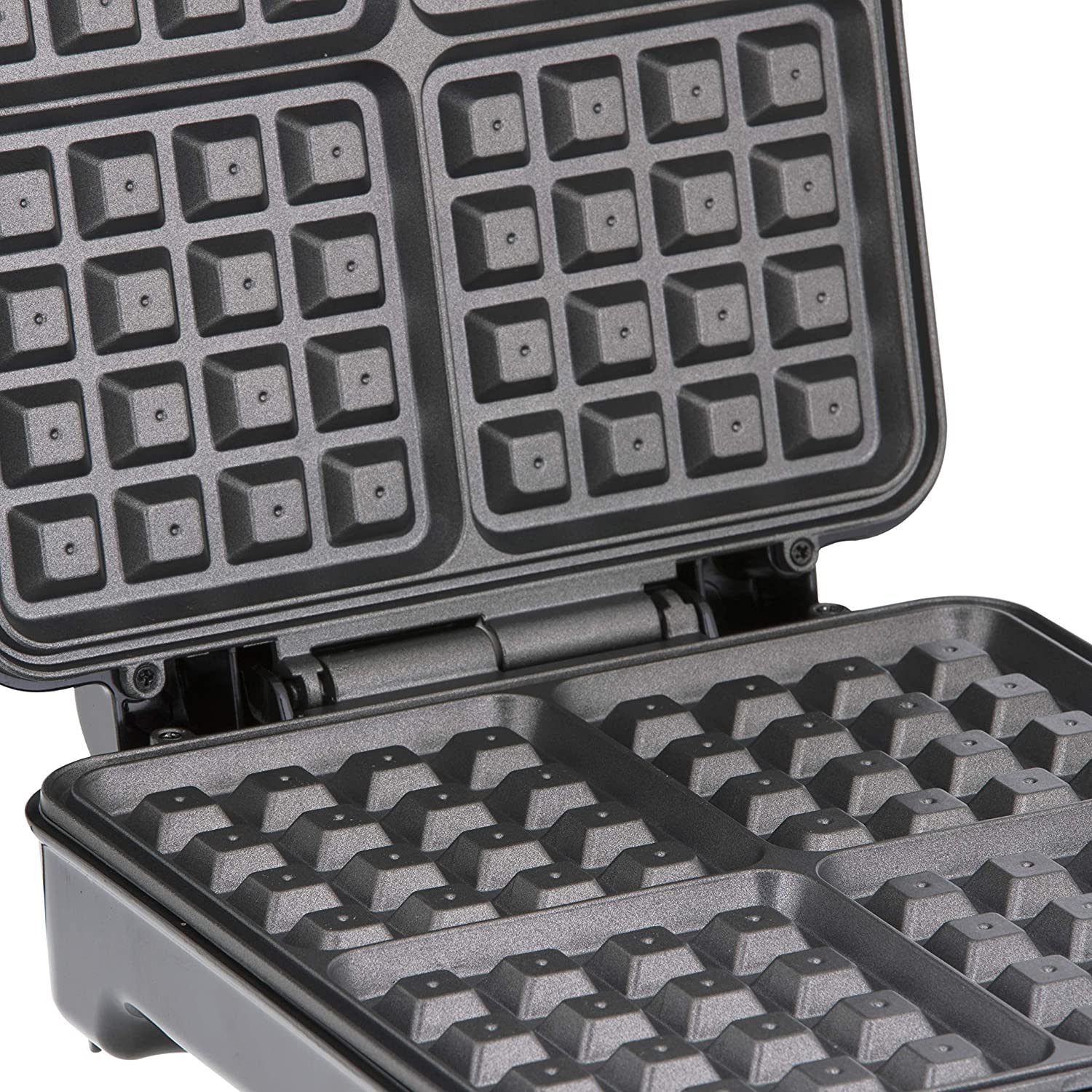 Geepas 4 Slice Waffle Maker 1100W Nonstick Temp Control Geepas 4 Slice Waffle Maker 1100W Nonstick Temp Control