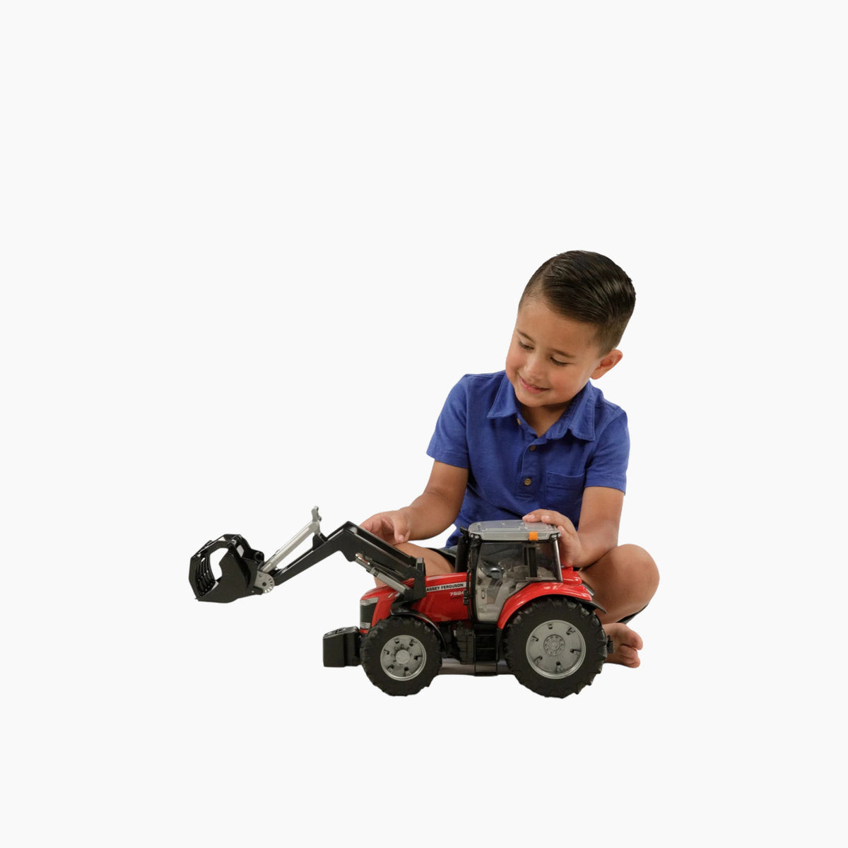 Bruder Massey Ferguson 7624 with Frontloader