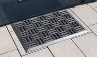 Astra Dynamic Rubber Door Mat – 45×75 cm Black Durable