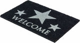 Astra Coco Glitter Entrance Mat 40×60 cm - Black & Silver