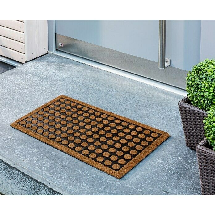 Astra Coco Home Door Mat 40×60 cm – Beige & Black