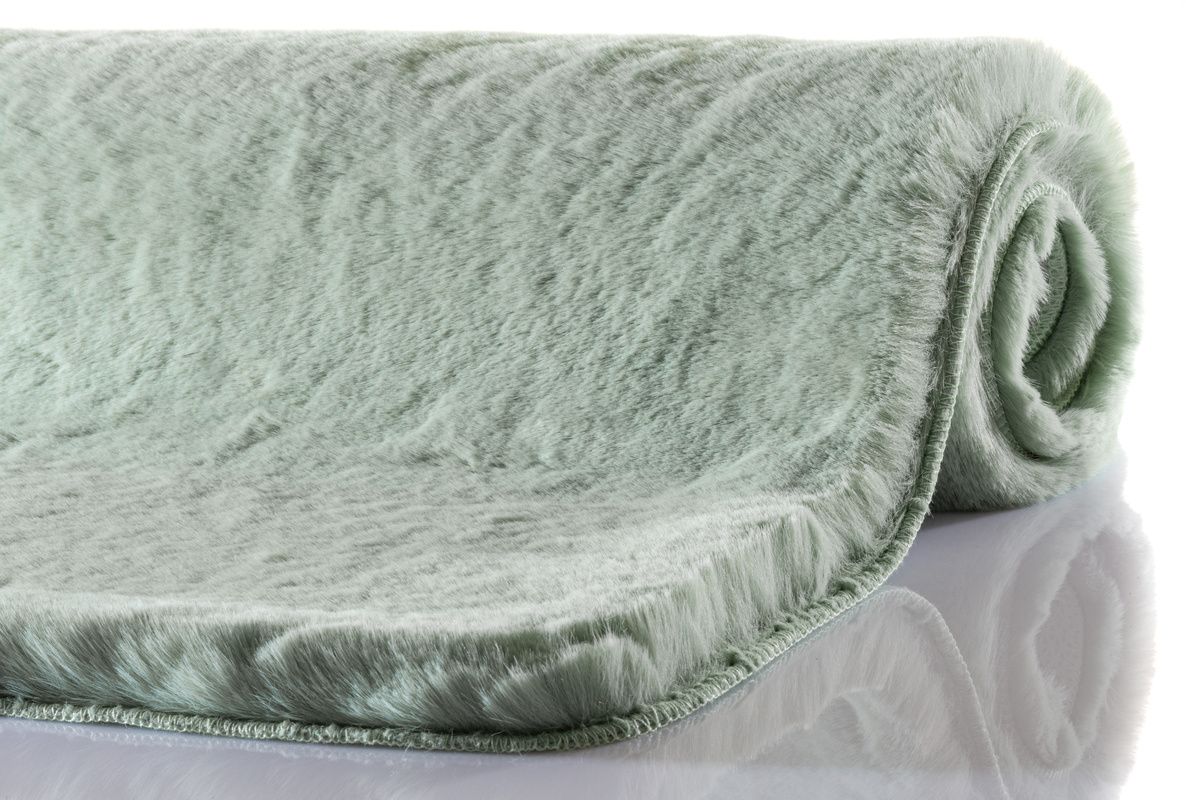 Schöner Wohnen Bali Bath Mat 60×90 cm - Light Green Soft Fur