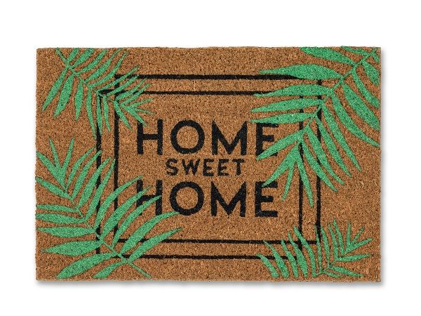Astra Coco Glitter Entrance Mat 40×60 cm - Beige & Green
