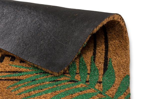Astra Coco Glitter Entrance Mat 40×60 cm - Beige & Green