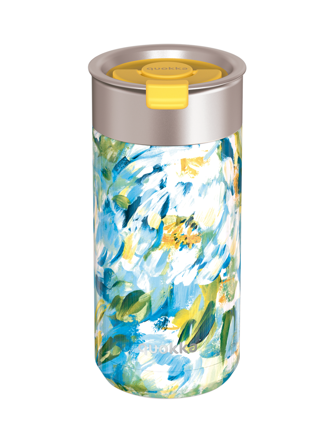 QUOKKA Thermal Coffee Tumbler 400ml - Boost Blue Peonies Design QUOKKA Thermal Coffee Tumbler 400ml - Boost Blue Peonies Design