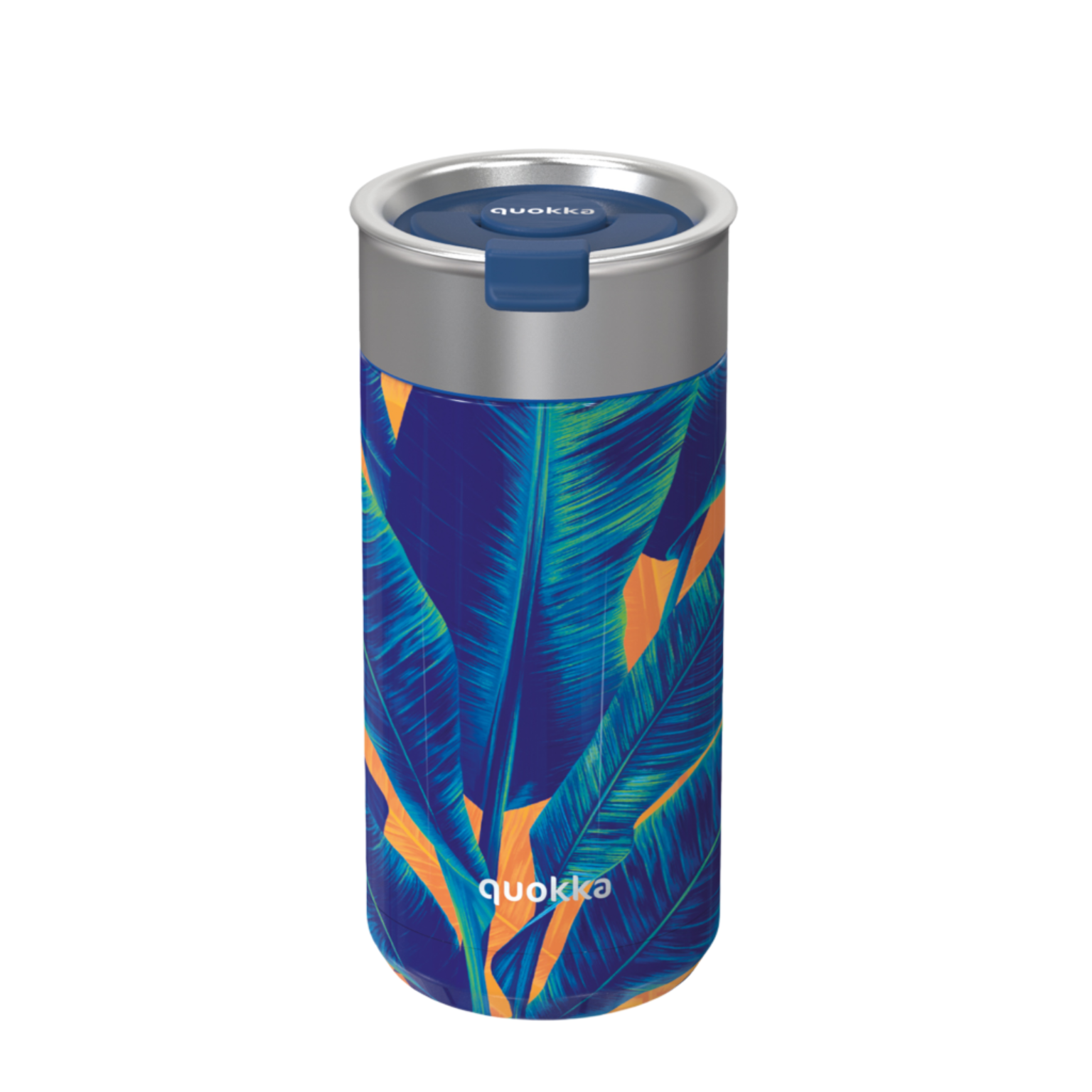 Quokka Thermal Coffee/Tea Tumbler with Infuser Blue Jungle 400ml