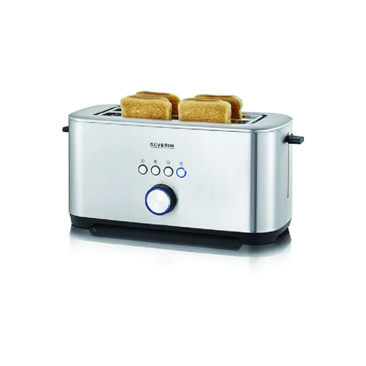 Severin Long Slot Toaster - 1400W, Polished Stainless Steel