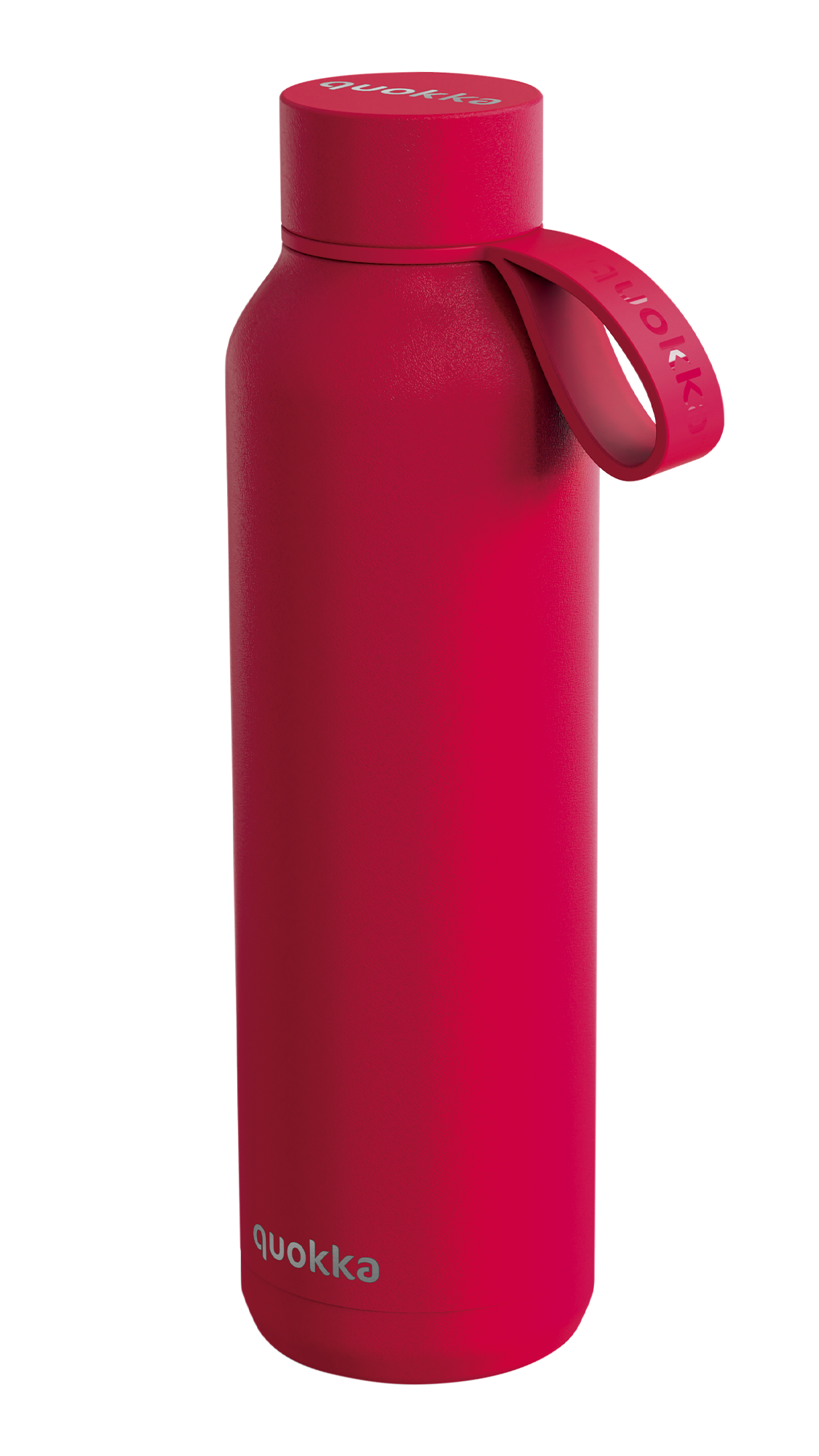 QUOKKA Thermal Bottle 630ml - Cherry Red with Strap QUOKKA Thermal Bottle 630ml - Cherry Red with Strap