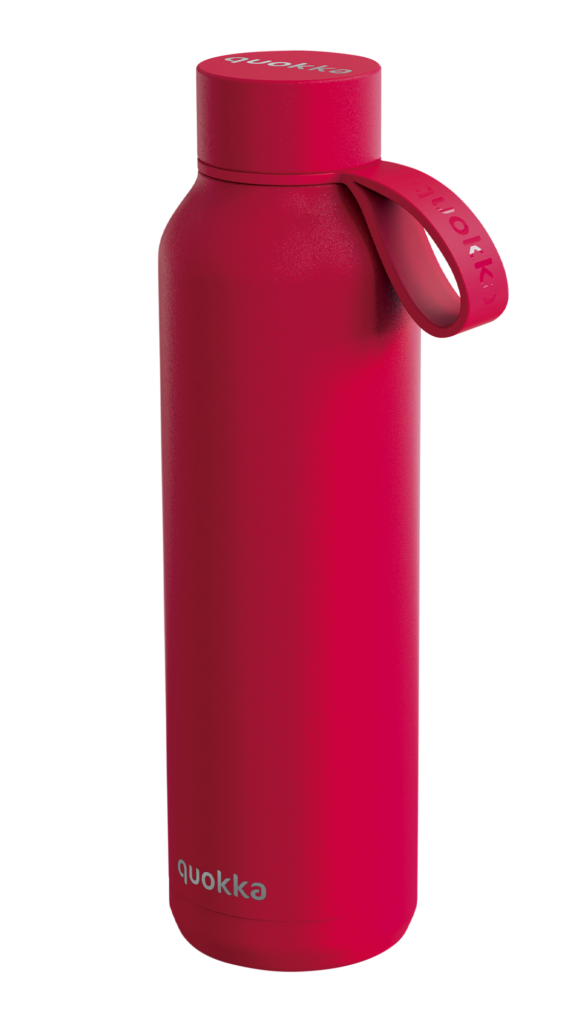 QUOKKA Thermal Bottle 630ml - Cherry Red with Strap