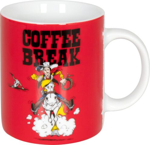 Konitz Lucky Luke Mug 300ml – Bold Red Design Konitz Lucky Luke Mug 300ml – Bold Red Design
