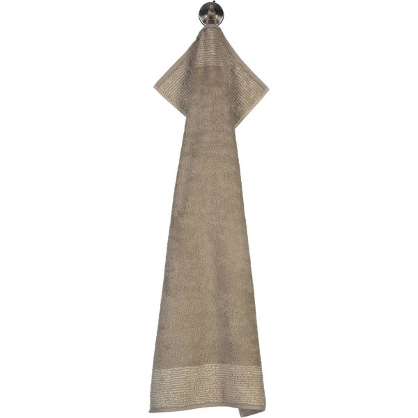 Cawo Two-Tone Large Bath Towel 80×150 cm – Beige Soft