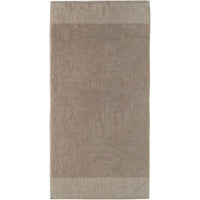 Cawo Two-Tone Large Bath Towel 80×150 cm – Beige Soft