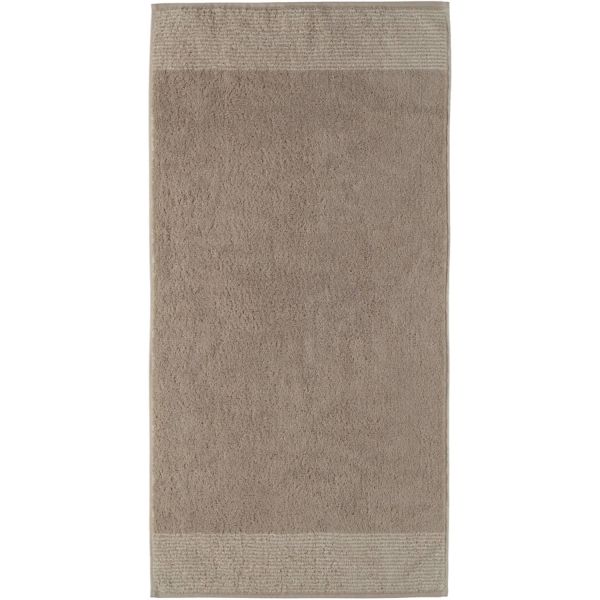 Cawo Two-Tone Large Bath Towel 80×150 cm – Beige Soft