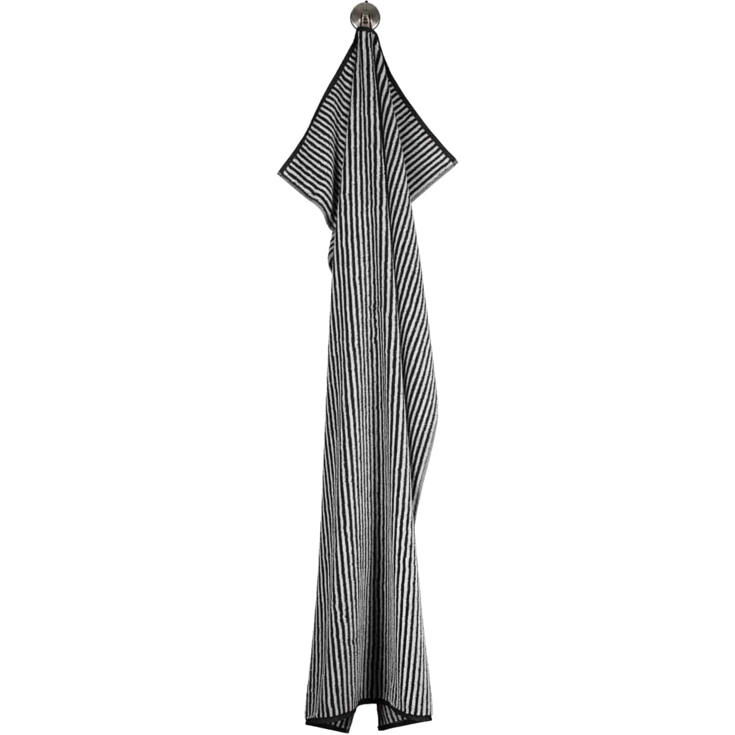 Cawo Zoom Bath Towel 80x150 cm – Black & White