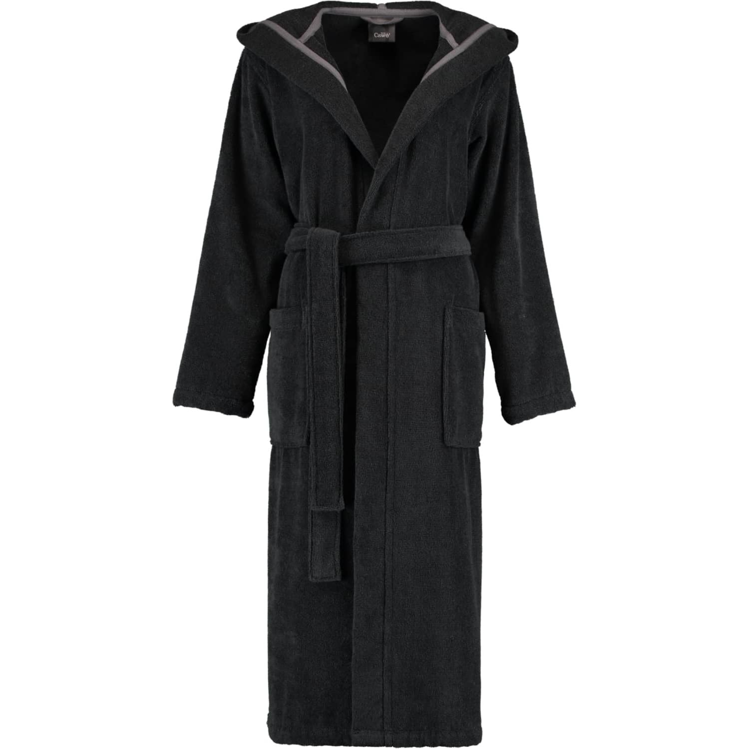 Cawo Bathrobe M Size - Soft Black Luxury Robe