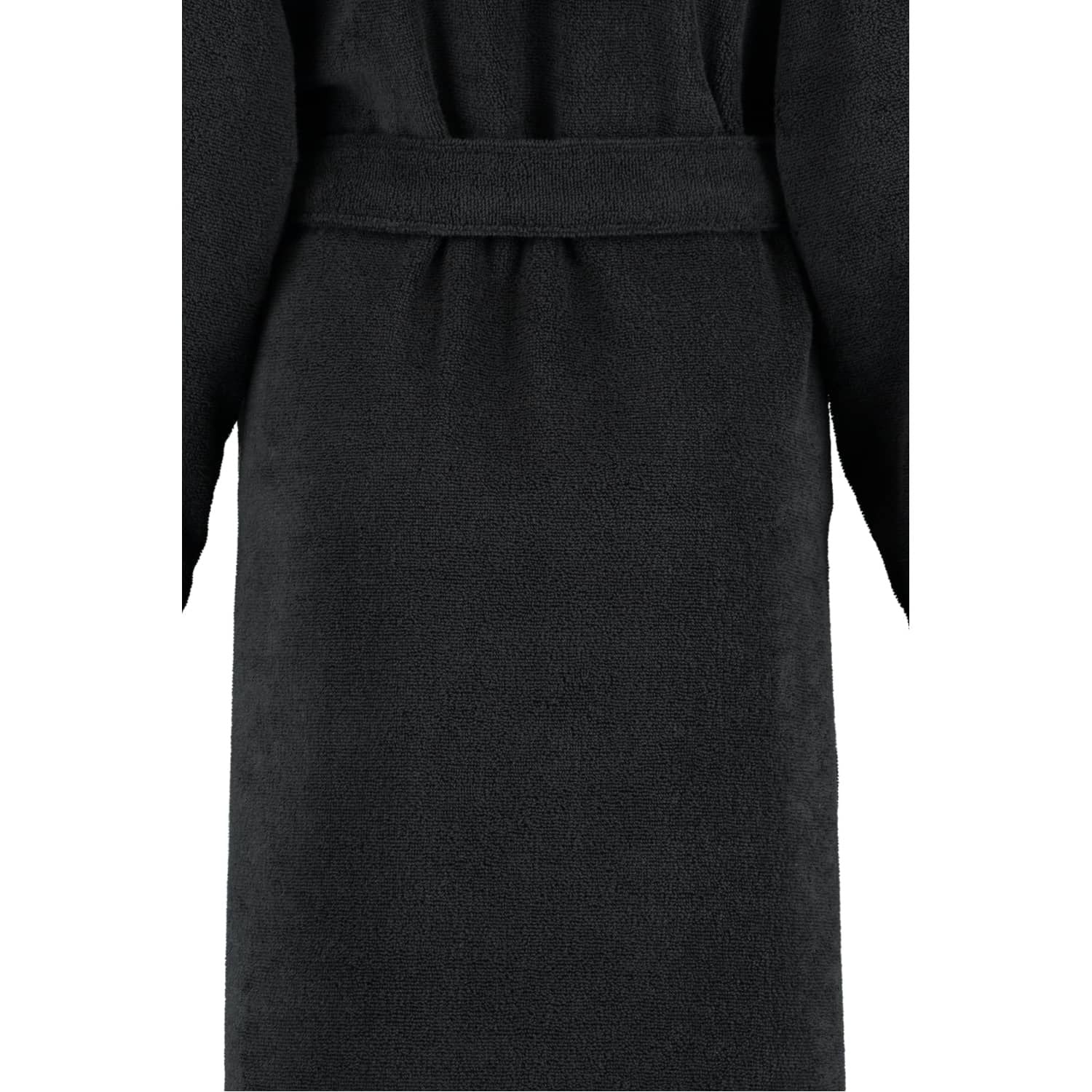Cawö Bathrobe Black Size L – Luxury Cotton Comfort