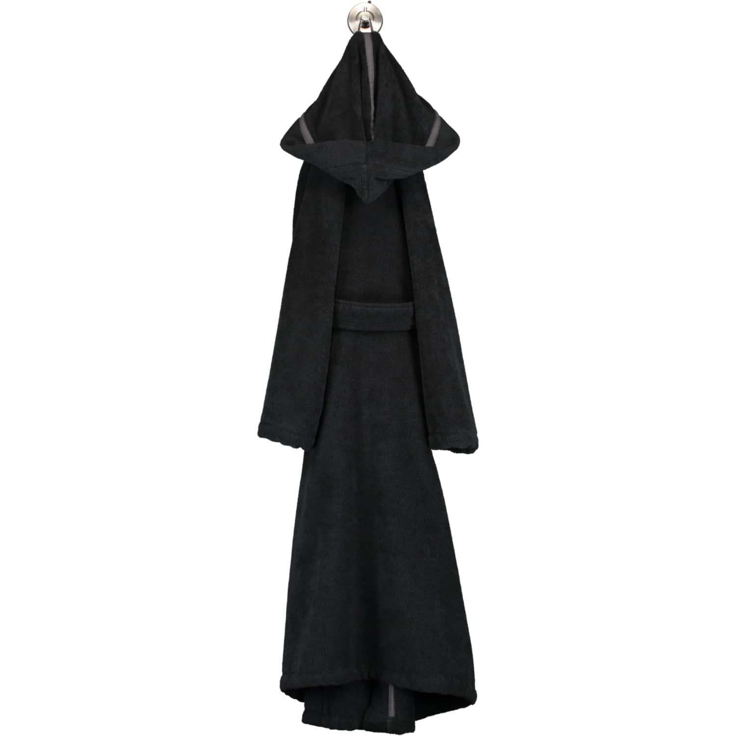 Cawö Bathrobe Black Size L – Luxury Cotton Comfort
